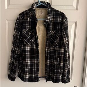 Sage Women's Black and White Checkered Jacket